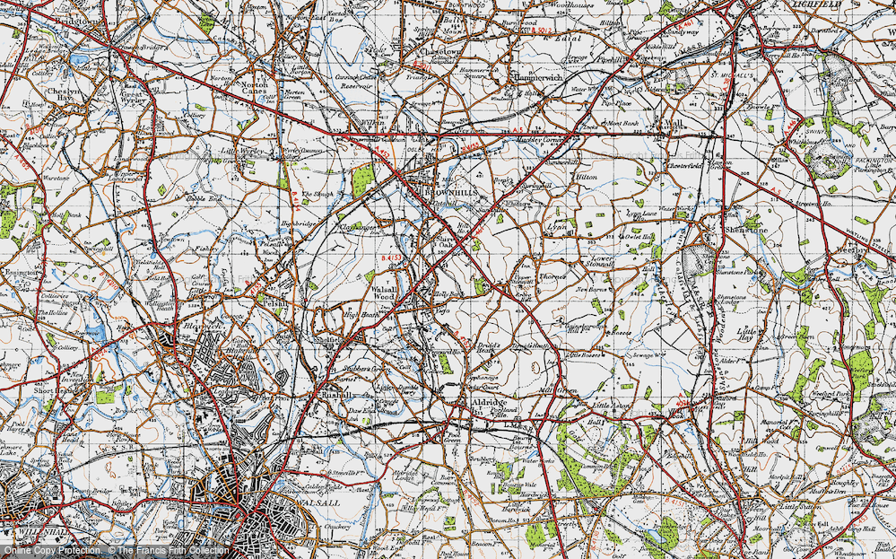 Old Map of Holly Bank, 1946 in 1946