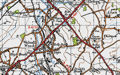 Old map of Holly Bank in 1946