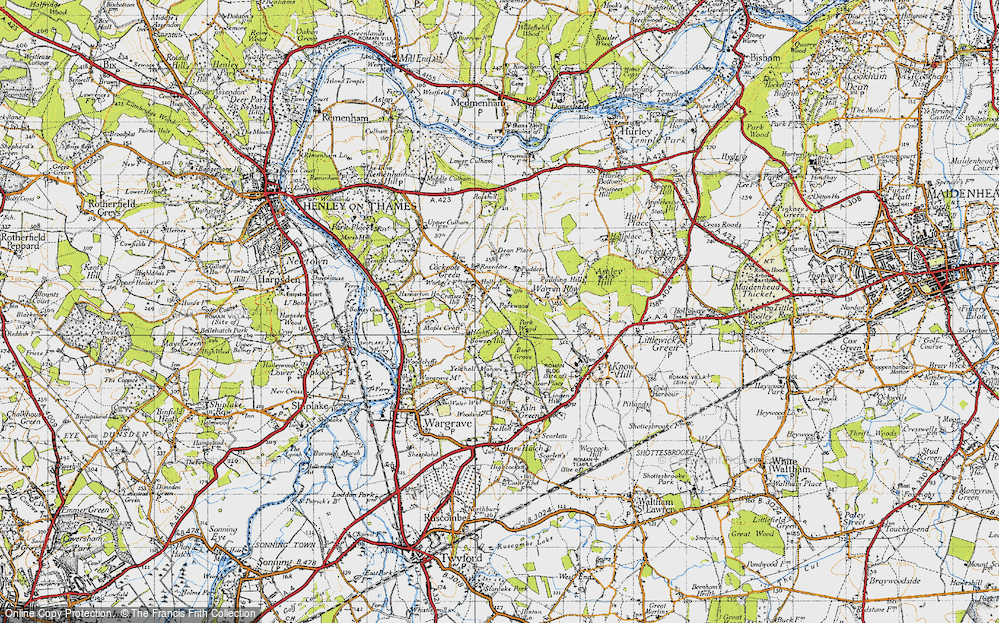 Old Map of Holly Cross, 1947 in 1947