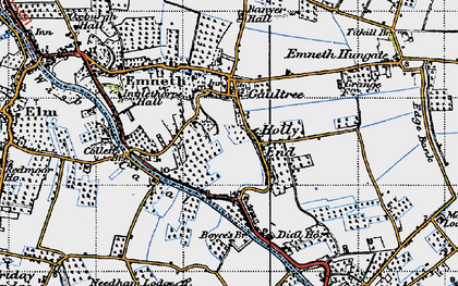 Old map of Holly End in 1946