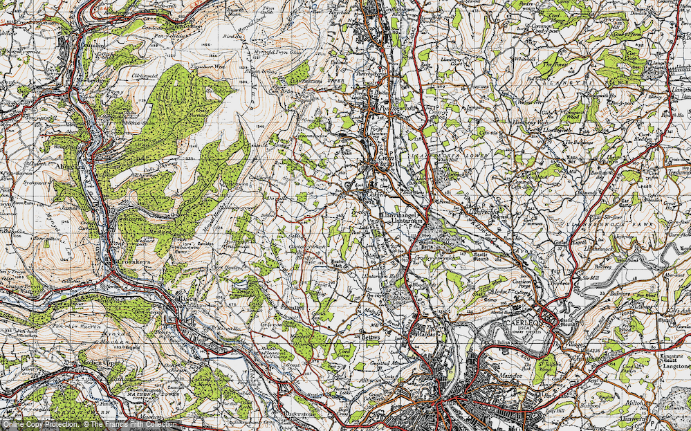 Old Map of Hollybush, 1947 in 1947