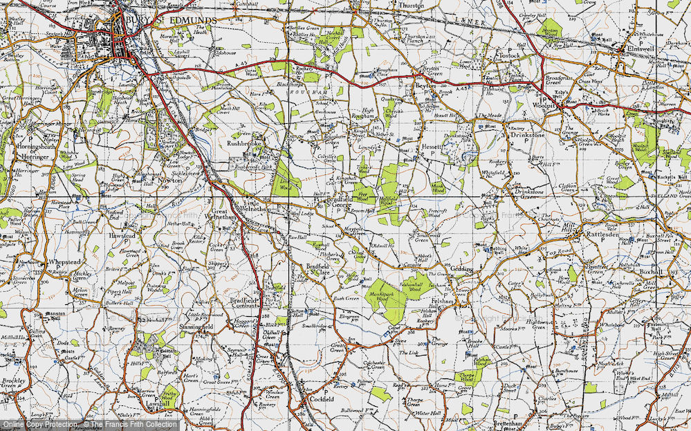 Old Map of Hollybush Corner, 1946 in 1946