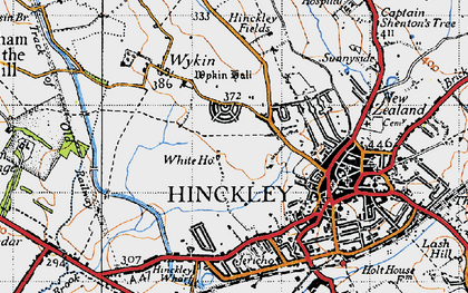 Old map of Hollycroft in 1946