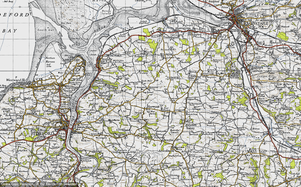 Old Map of Holmacott, 1946 in 1946