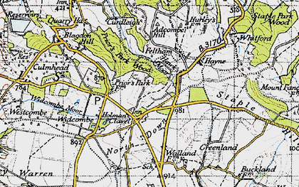 Old map of Holman Clavel in 1946