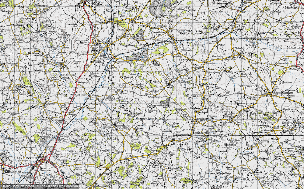 Old Map of Holmbush, 1945 in 1945