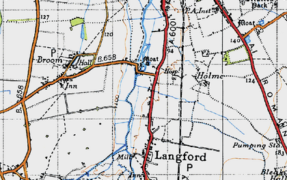 Old map of Holme in 1946