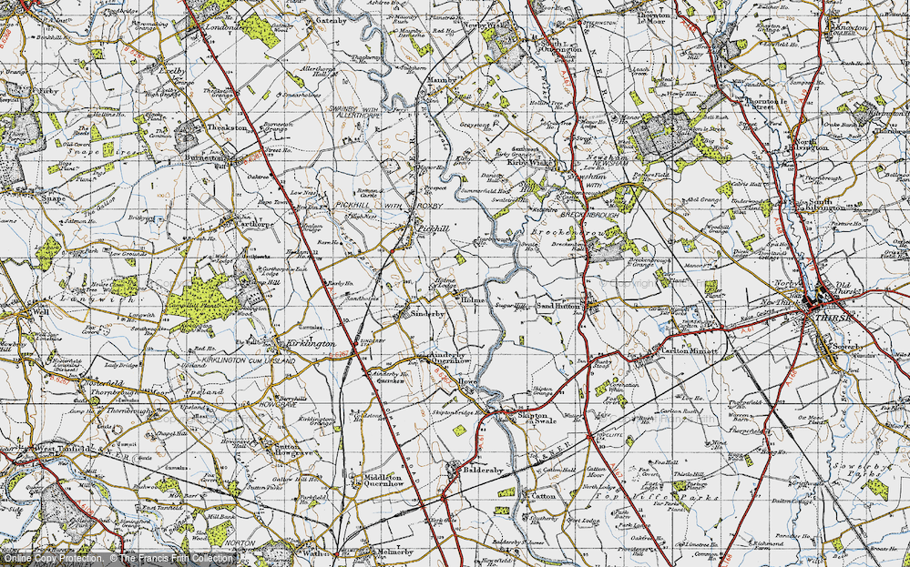 Old Map of Holme, 1947 in 1947
