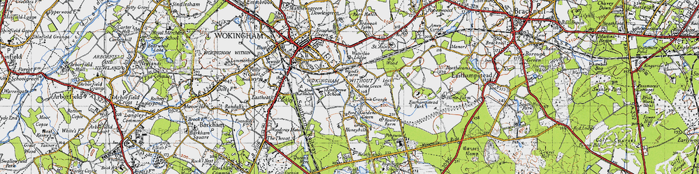 Old map of Holme Green in 1940
