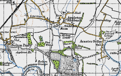 Old map of Bolton Grange in 1947