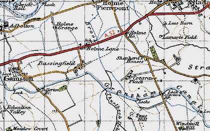Old map of Holme Lane in 1946