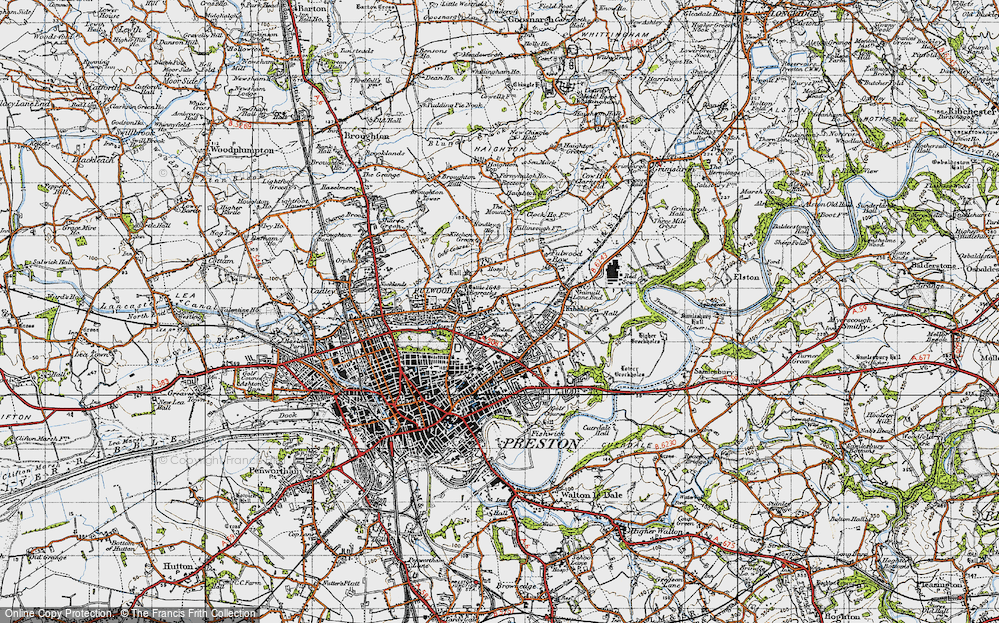 Old Map of Holme Slack, 1947 in 1947