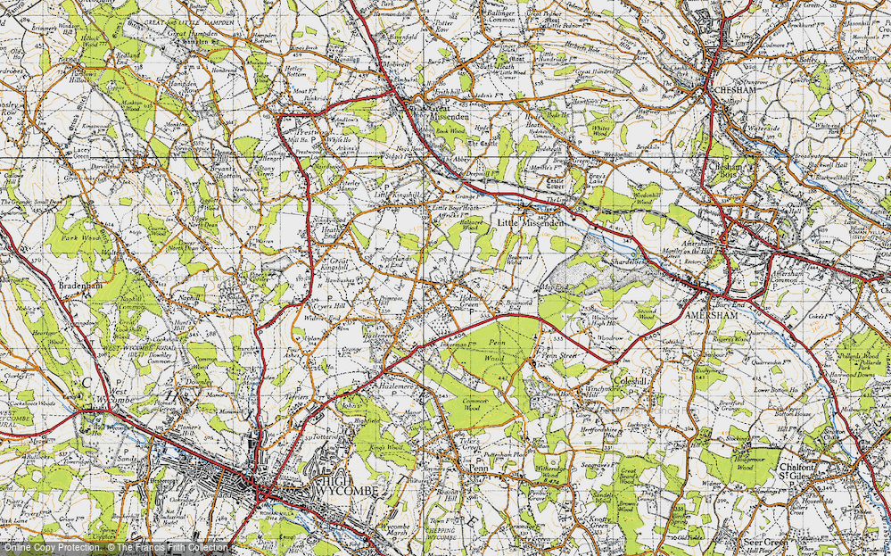 Old Map of Holmer Green, 1946 in 1946