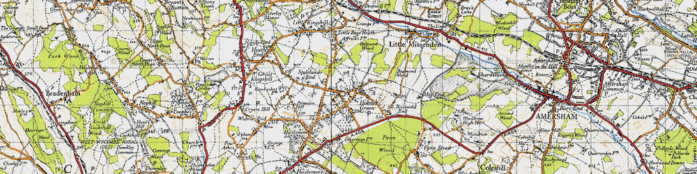 Old map of Beamond Wood in 1946