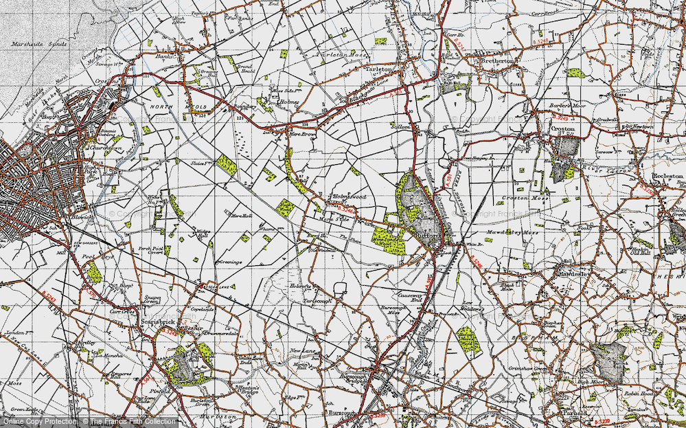 Old Map of Holmeswood, 1947 in 1947