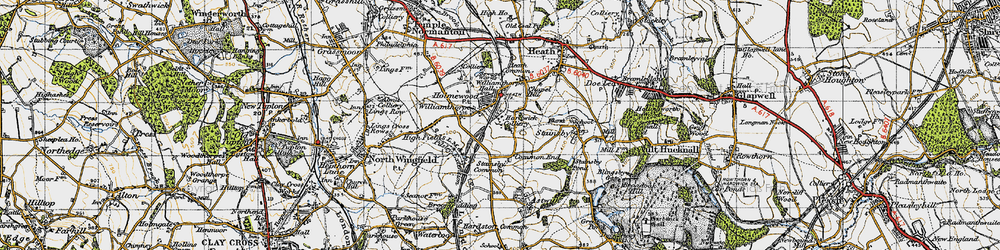 Old map of Holmewood in 1947