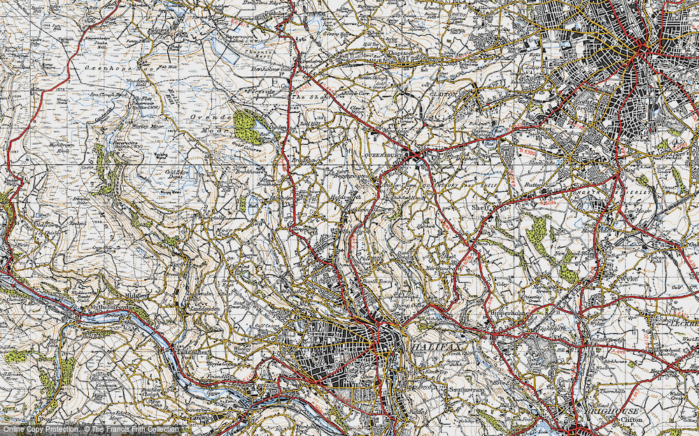 Old Map of Holmfield, 1947 in 1947
