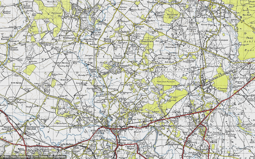 Old Map of Holt, 1940 in 1940