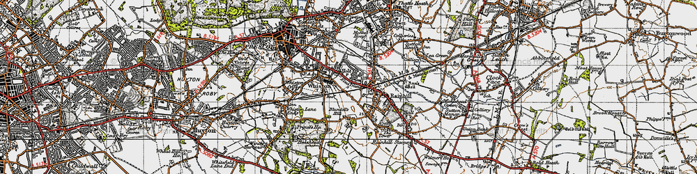 Old map of Bundell's Hill in 1947