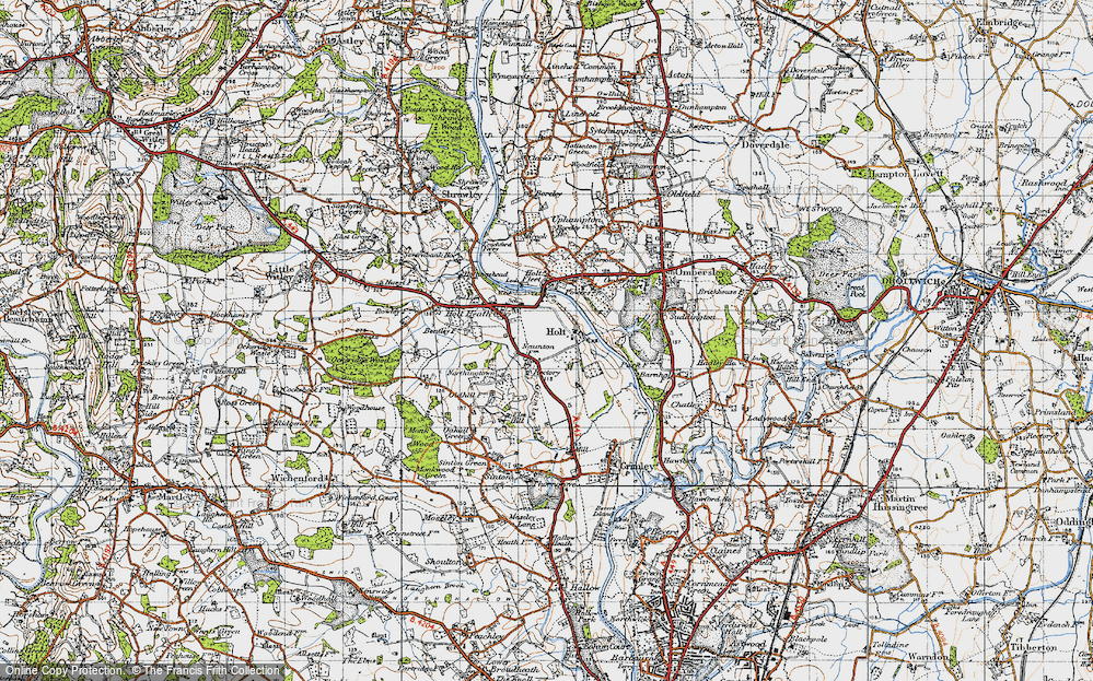 Old Map of Holt, 1947 in 1947