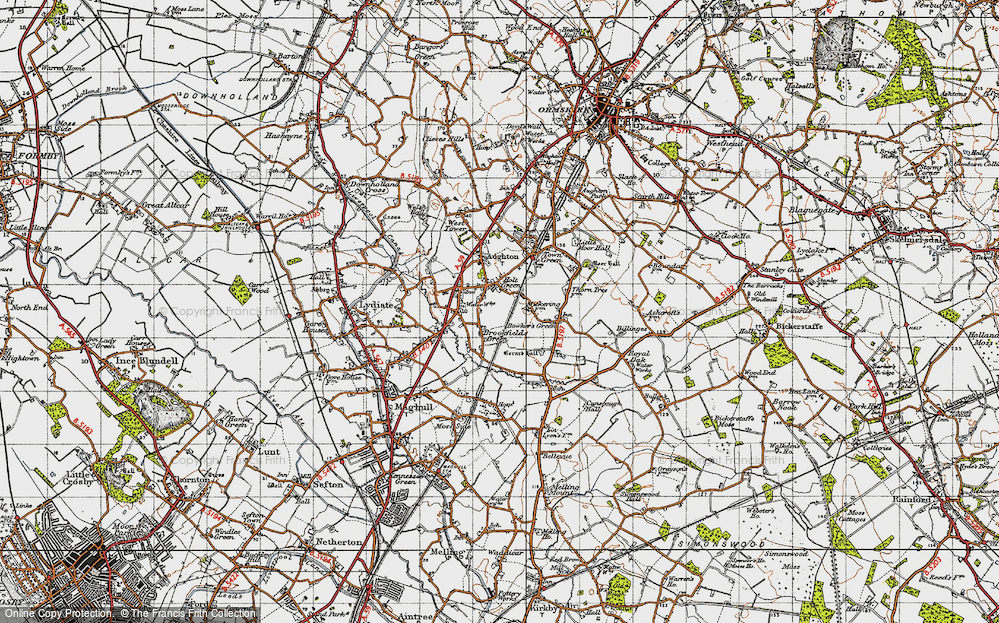 Old Map of Holt Green, 1947 in 1947