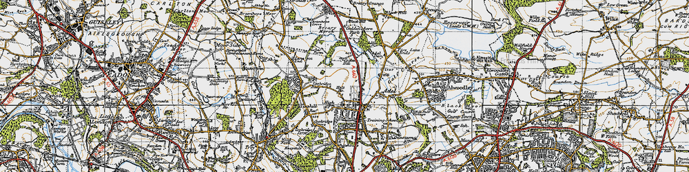 Old map of Adel Dam in 1947
