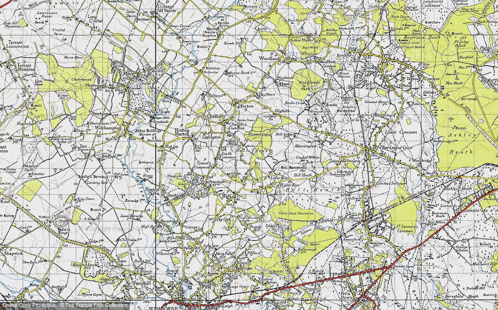 Old Map of Holt Wood, 1940 in 1940