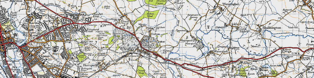 Old map of Holton in 1946