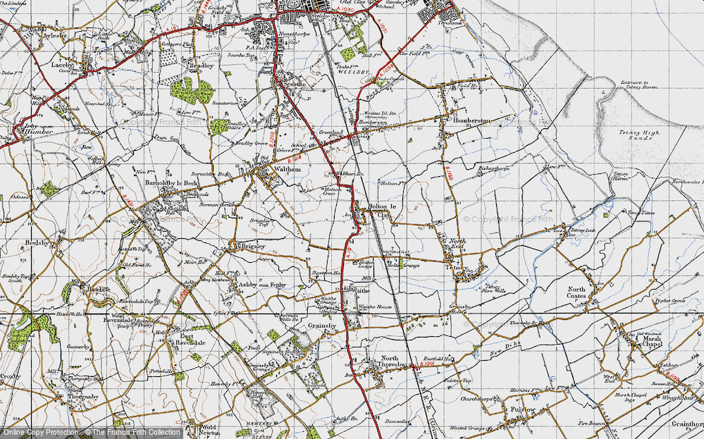 Old Map of Holton le Clay, 1946 in 1946