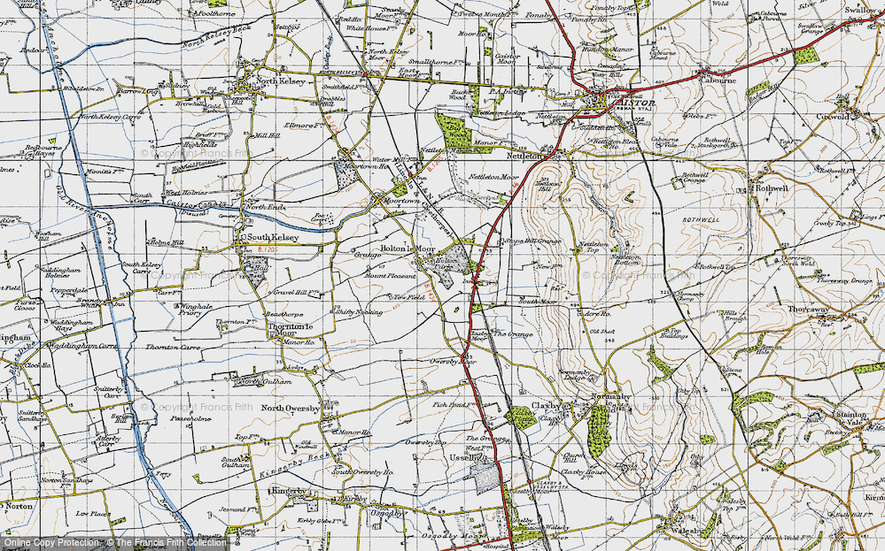 Old Map of Holton le Moor, 1947 in 1947