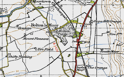 Old map of Yewfield in 1947