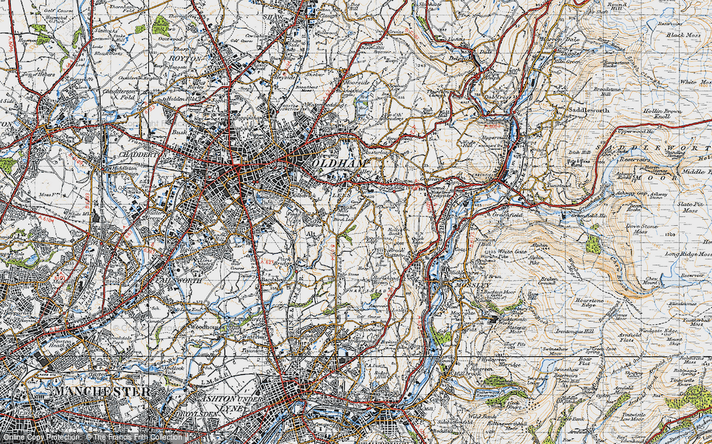 Old Map of Holts, 1947 in 1947