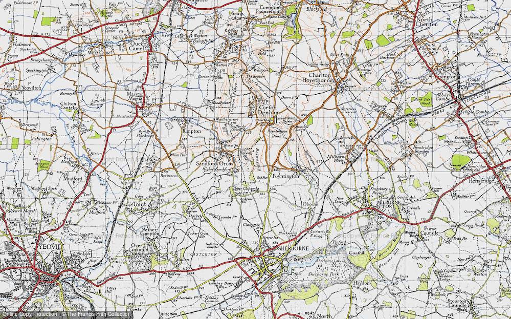 Old Map of Holway, 1945 in 1945
