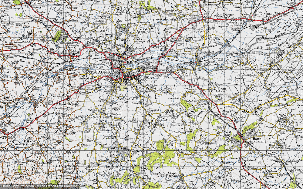 Old Map of Holway, 1946 in 1946