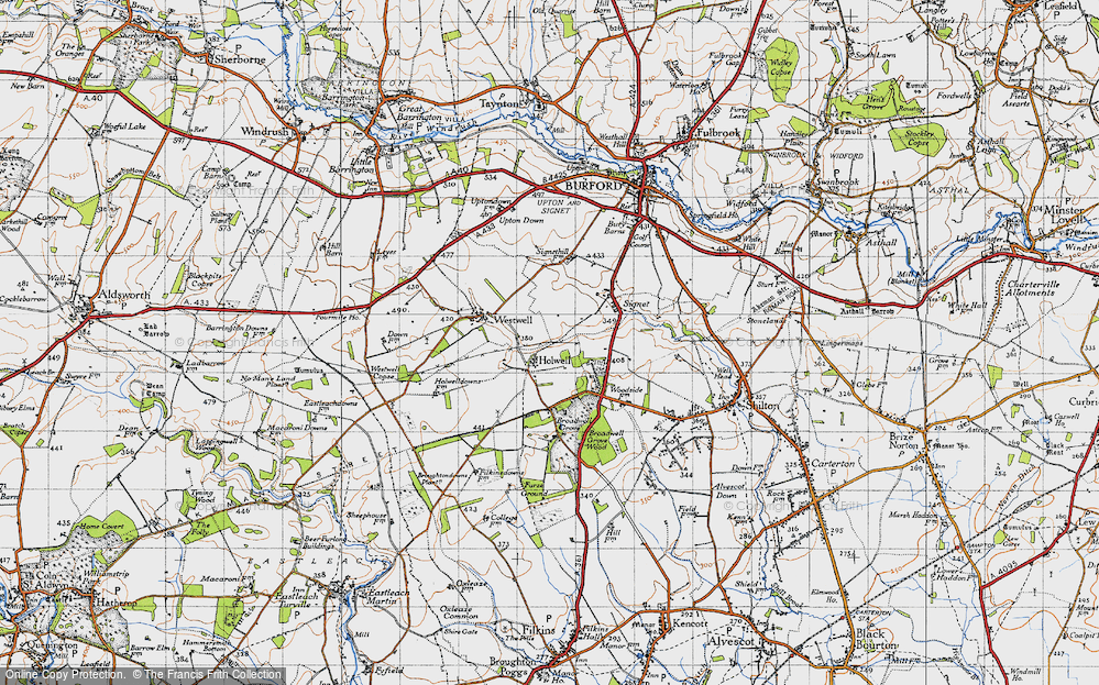 Old Map of Holwell, 1946 in 1946