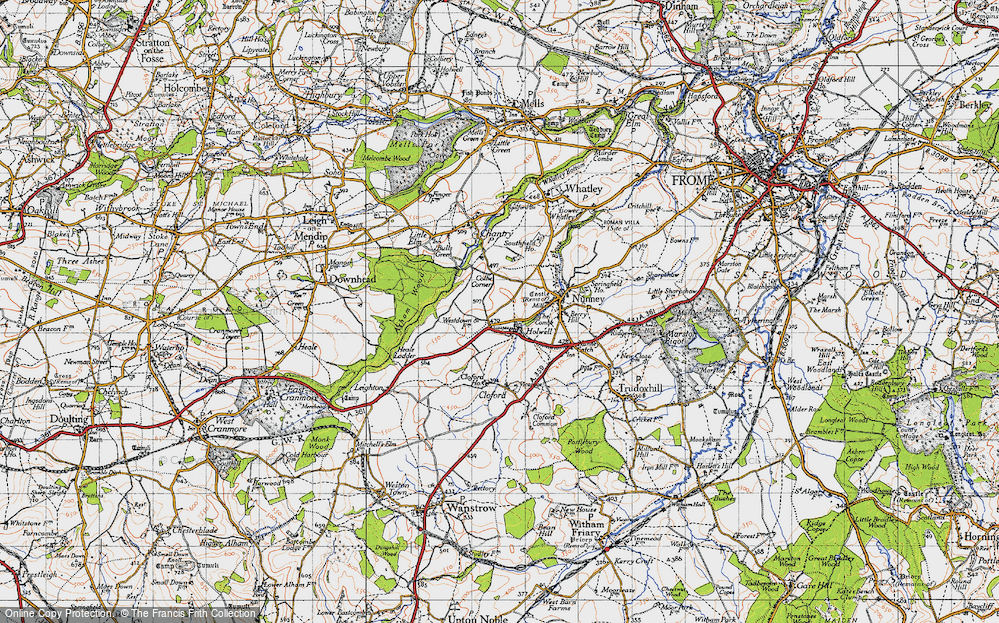 Old Map of Holwell, 1946 in 1946