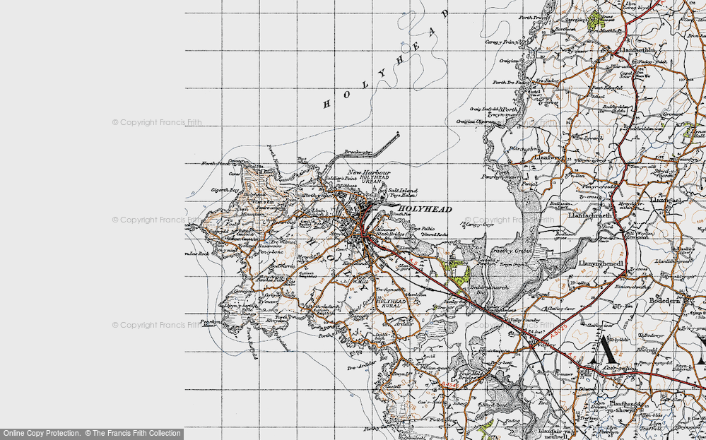 Old Map of Holyhead, 1947 in 1947