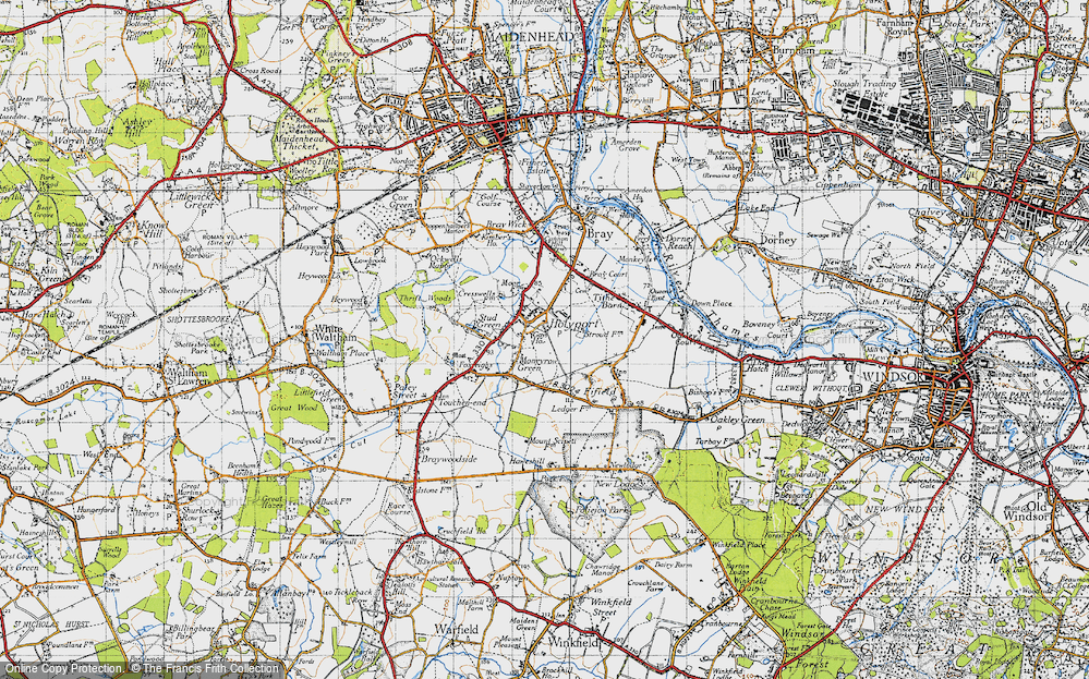 Old Map of Holyport, 1945 in 1945