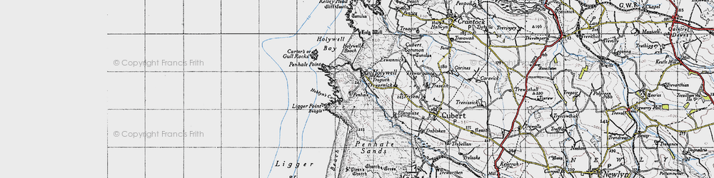 Old map of Beagle in 1946