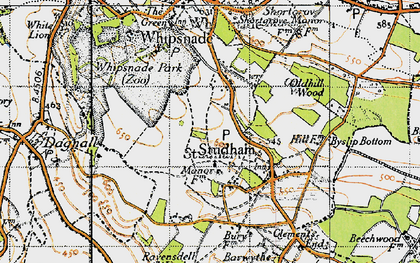 Old map of Holywell in 1946