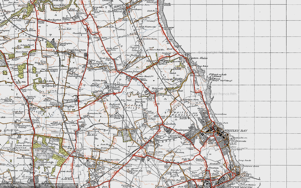 Historic Ordnance Survey Map Of Holywell 1947