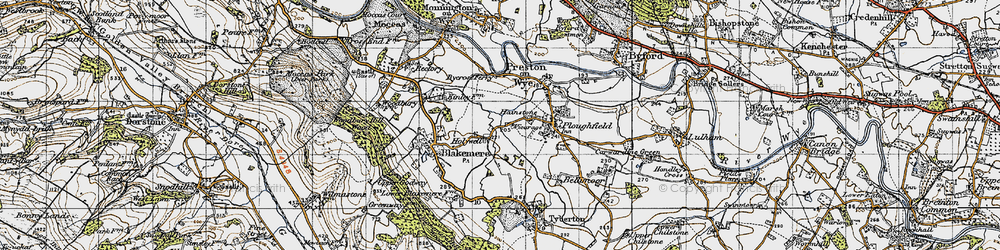 Old map of Holywell in 1947