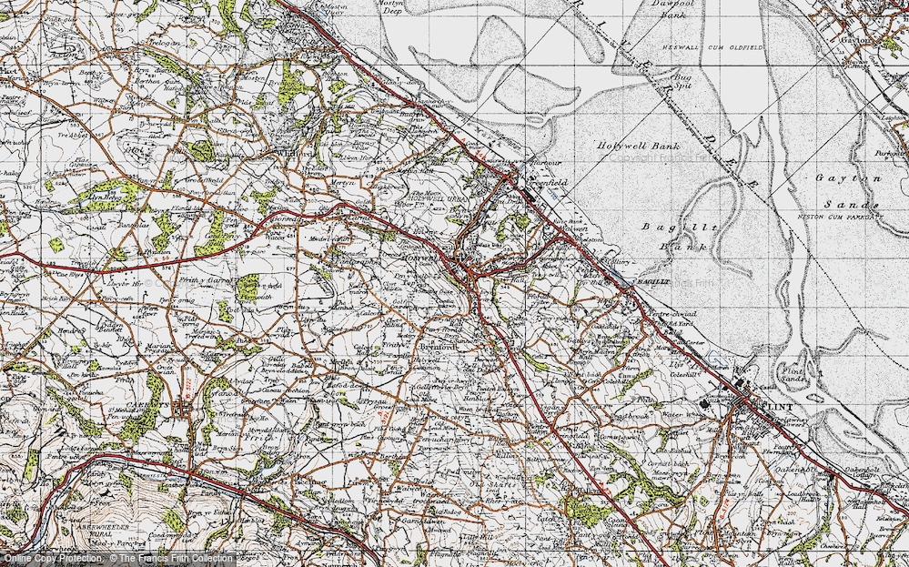 Old Map of Holywell, 1947 in 1947