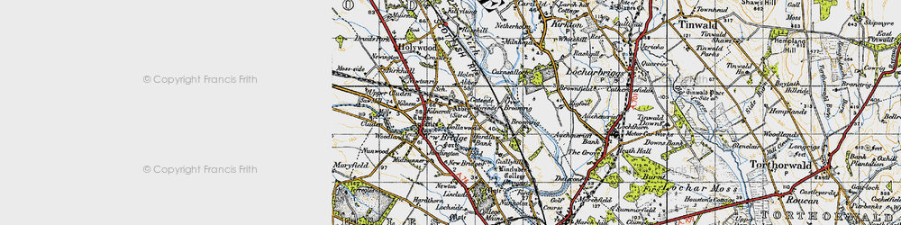 Old map of Bearcroft in 1947