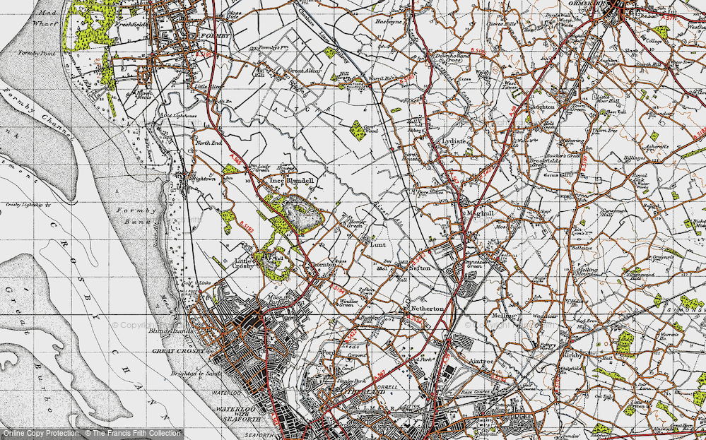 Old Map of Homer Green, 1947 in 1947