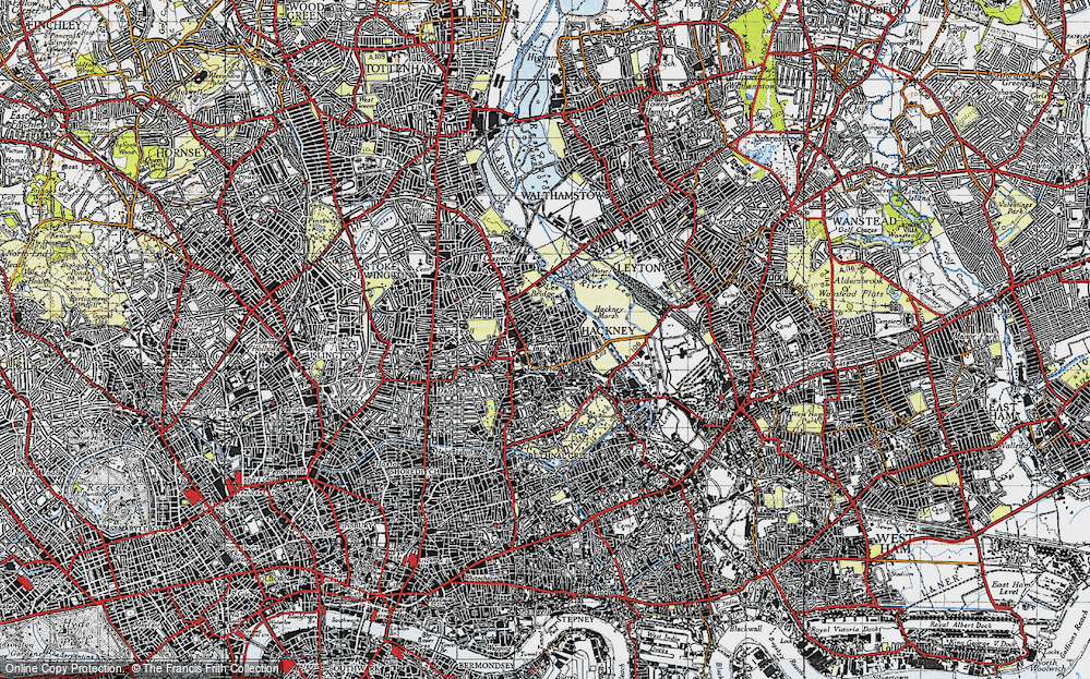 Old Map of Homerton, 1946 in 1946