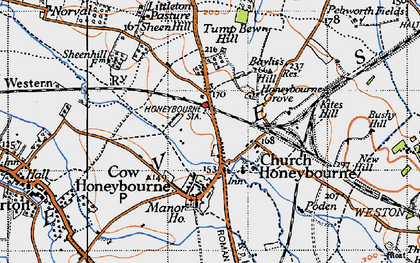 Old map of Bushy Hill in 1946