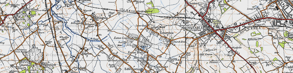 Old map of Honeywick in 1946