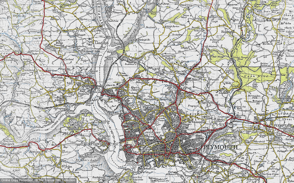 Old Map of Honicknowle, 1946 in 1946