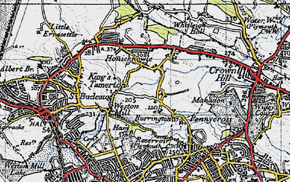 Old map of Honicknowle in 1946